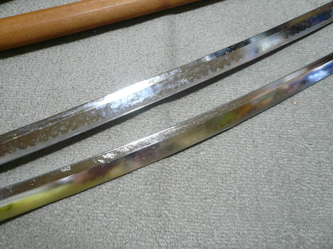 模造刀 日本刀 大小2本 白鞘 刀 脇差