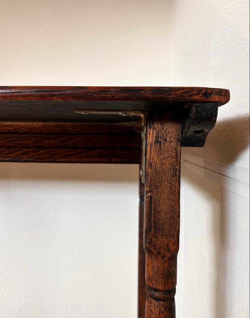 1940年代 フランスアンティーク古木ダイニングテーブル/木製机/作業台/デスク