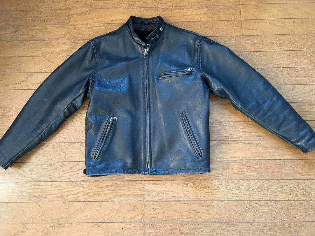 Schott シングルライダース 黒 レザージャケット