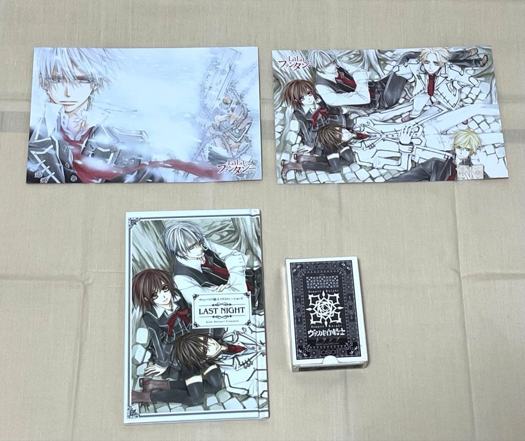 ヴァンパイア騎士　付録トランプ＆ポストカード＆イラストレーションズ