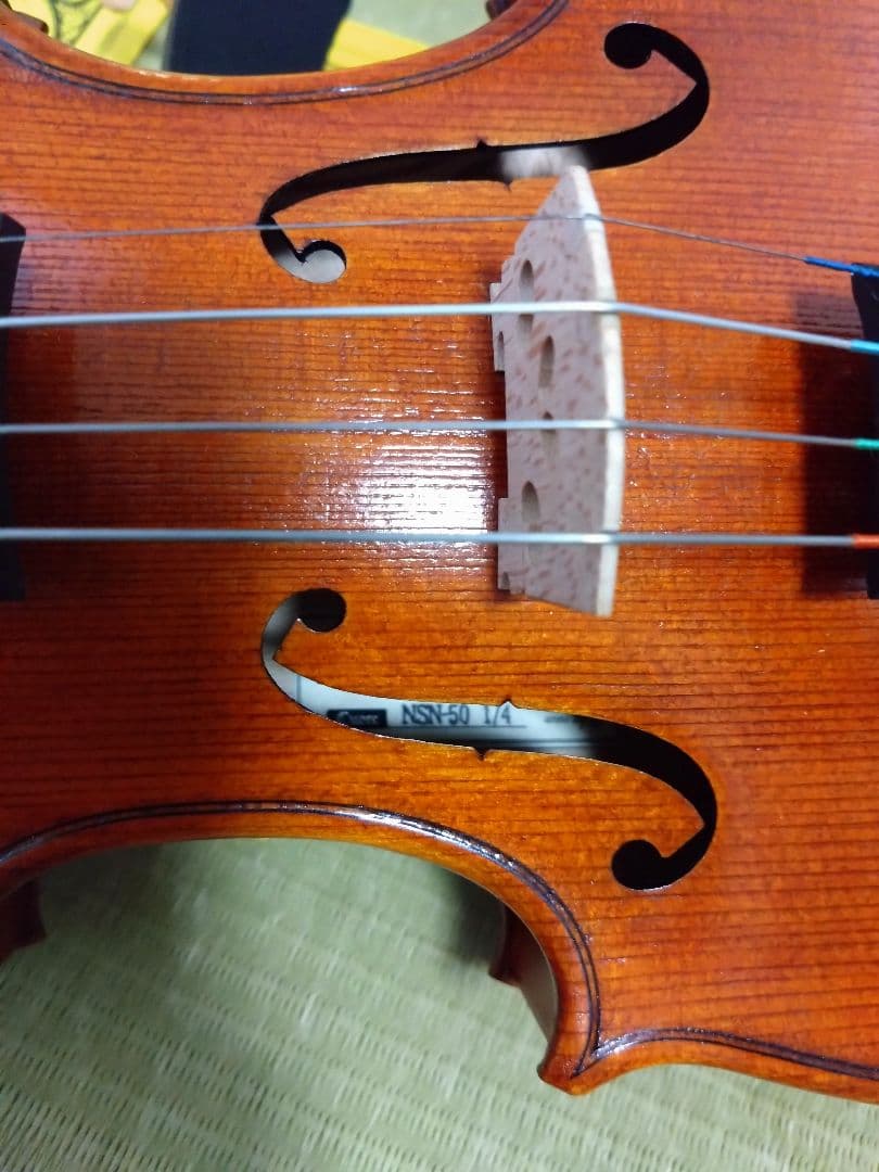 再値下★子ども用バイオリン1/4　ニコロ・サンティ NSN50/SAY予備弦付き