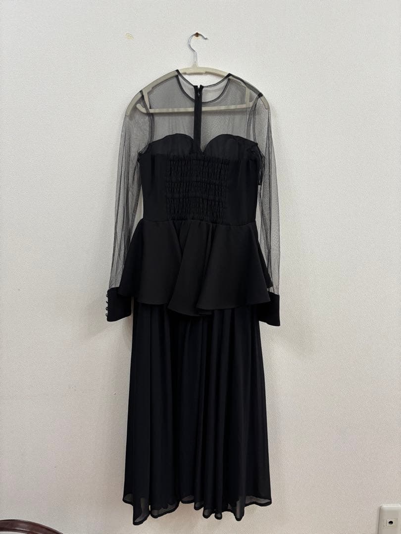 スーツ・フォーマル・ドレス AMERI SOPHISTICATED PEPLUM DRESS BLACK S