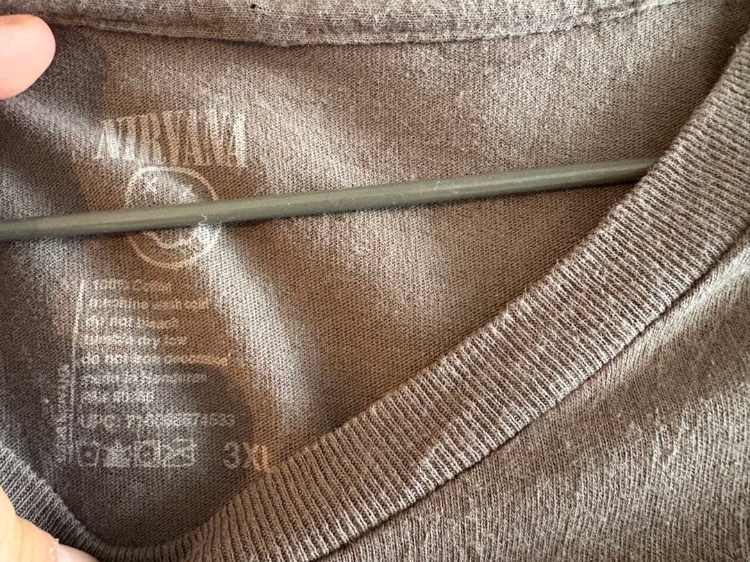 ニルヴァーナ　NIRVANA スマイル Tシャツ グレー