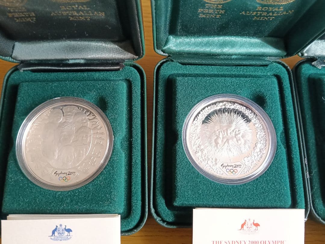 シドニーオリンピック公式記念銀貨６セット【２】純銀.999 総重量217g