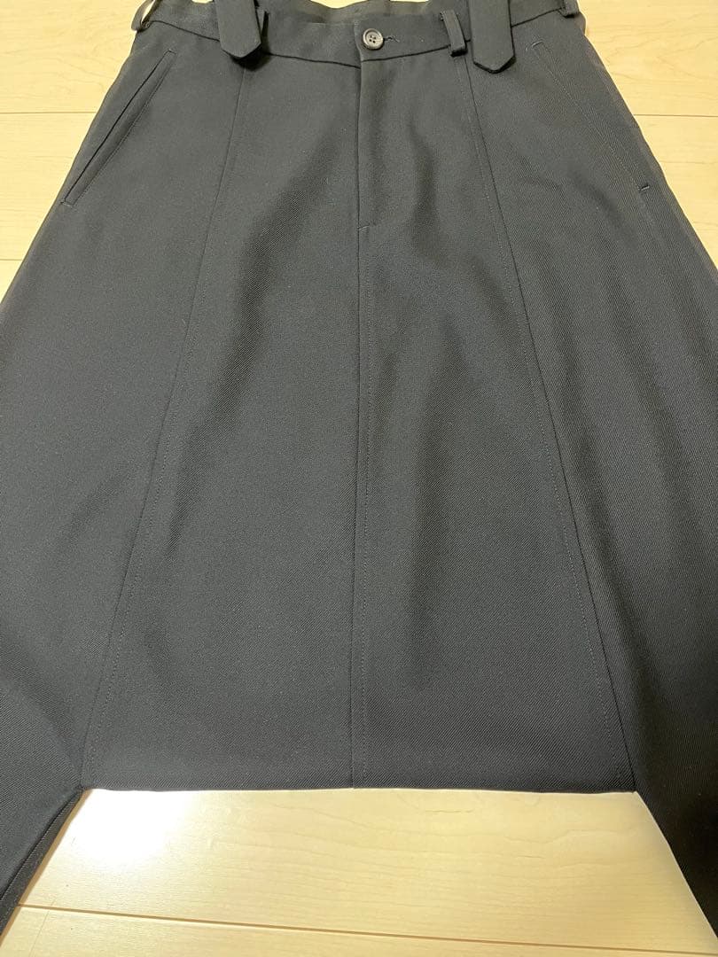 コムデギャルソンコムデギャルソン　吊りサルエルパンツ　ネイビー