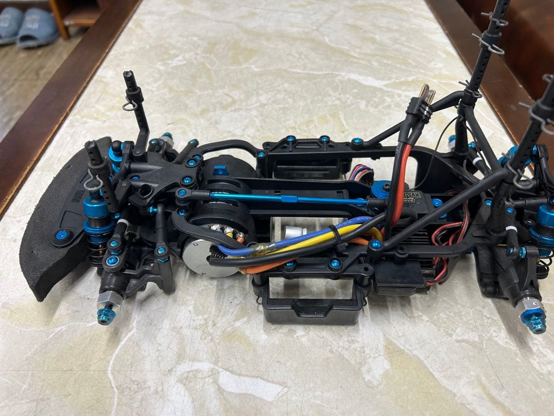 タミヤ　M-07シャーシ　メカ、モーター付き