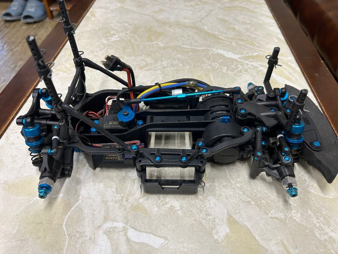 タミヤ　M-07シャーシ　メカ、モーター付き