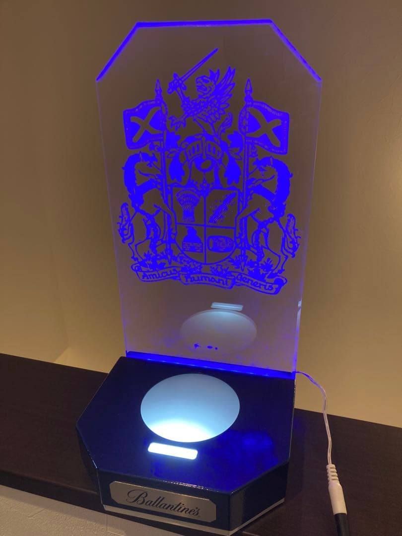 非売品 バランタイン アクリル製 LEDライト ボトルディスプレイ