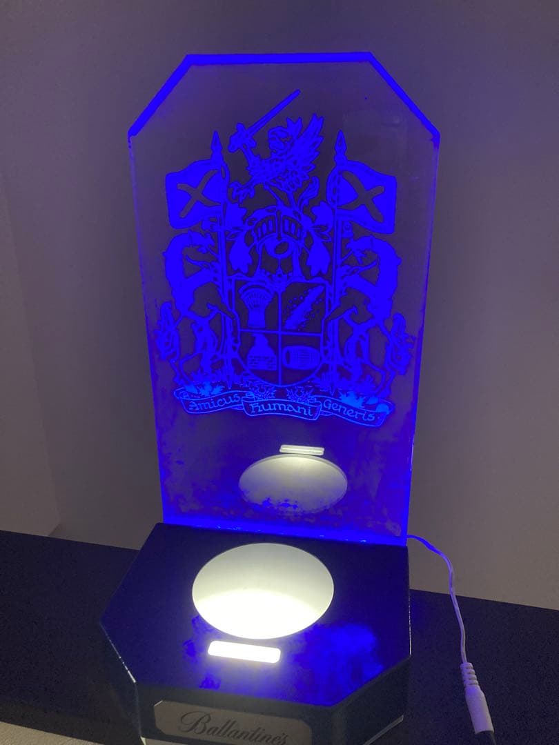 非売品 バランタイン アクリル製 LEDライト ボトルディスプレイ