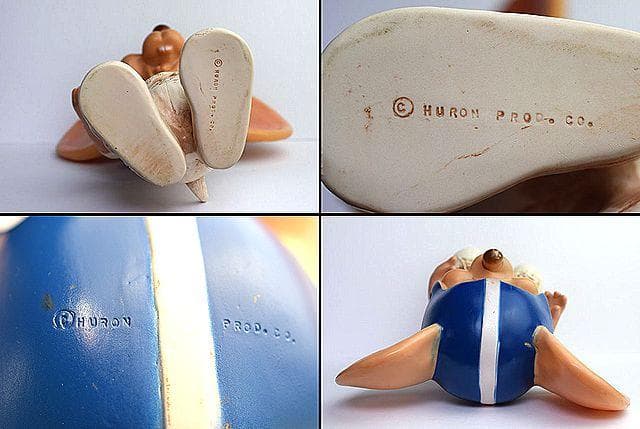 1970’s トッポジージョ ビンテージ 貯金箱 フットボール アメフト ソフビ