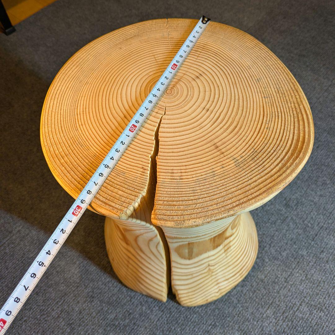 モミ　天然木　丸太　椅子　スツール　高さ約40㎝