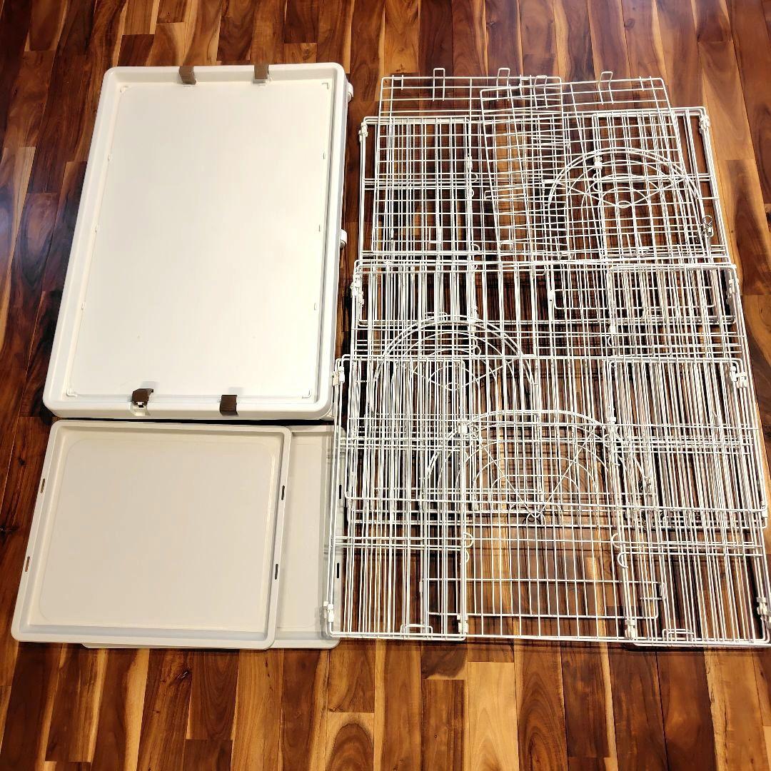 【USED】ホワイト 3段猫ケージ