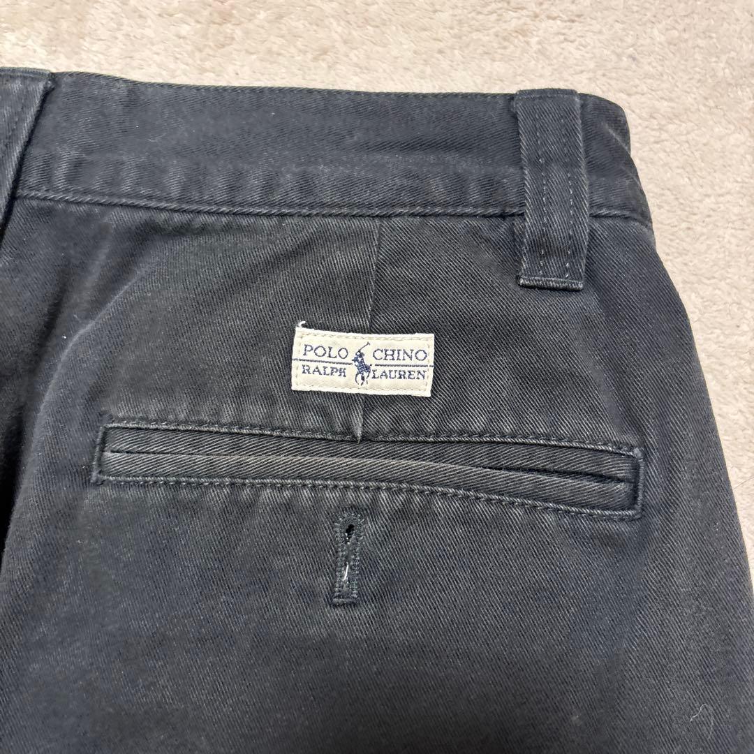 人気カラー⭐️90s ralph lauren チノパンツ ブラック　w28