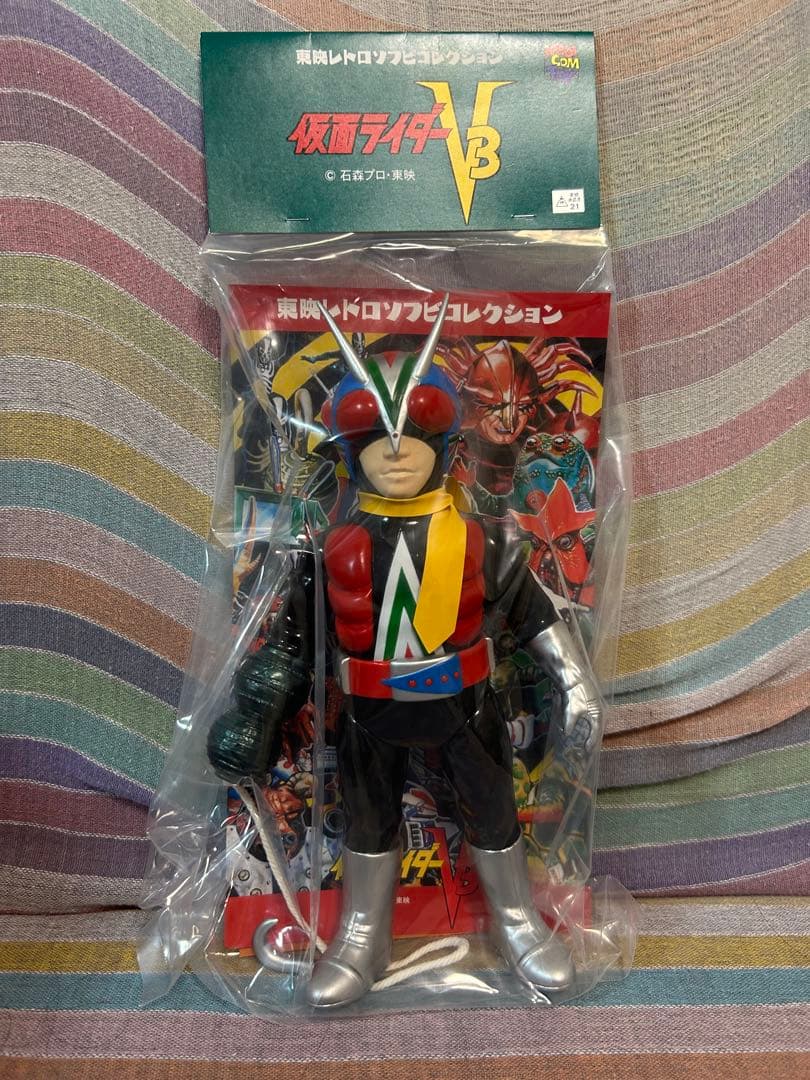 メディコム・トイ×東映レトロソフビ★ライダーマン(ロープアームひも付きVer.)