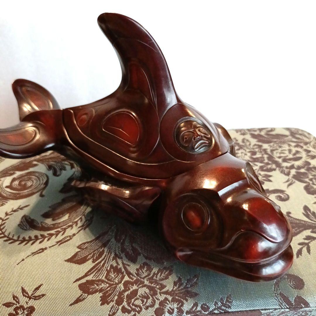 【希少】先住民族のシャチのスピリットボックス