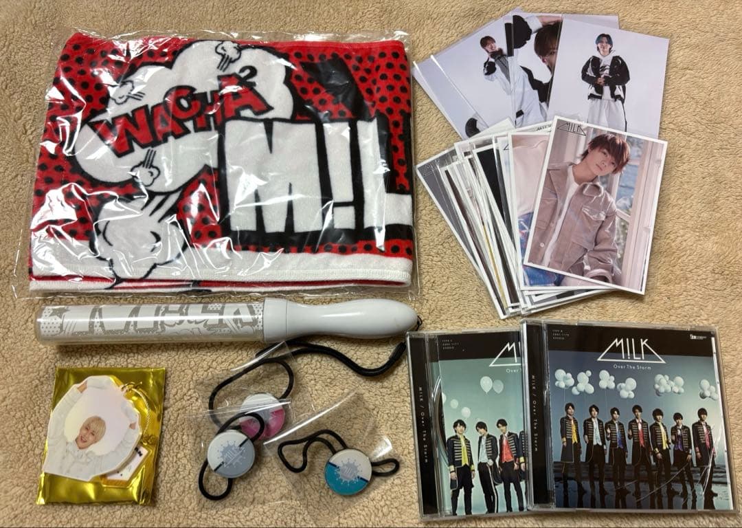 M!LK ペンライト タオル 生写真 アクキー ヘアゴム CD