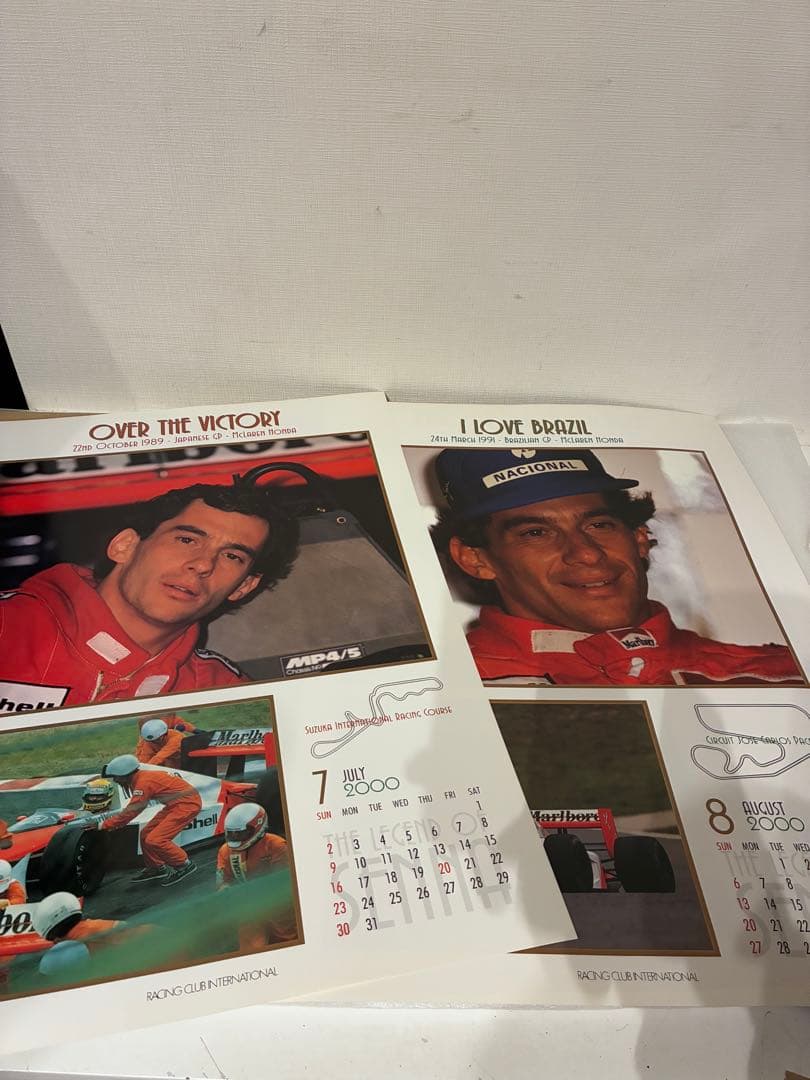 アイルトン・セナ 特別カレンダー 2000 額付き