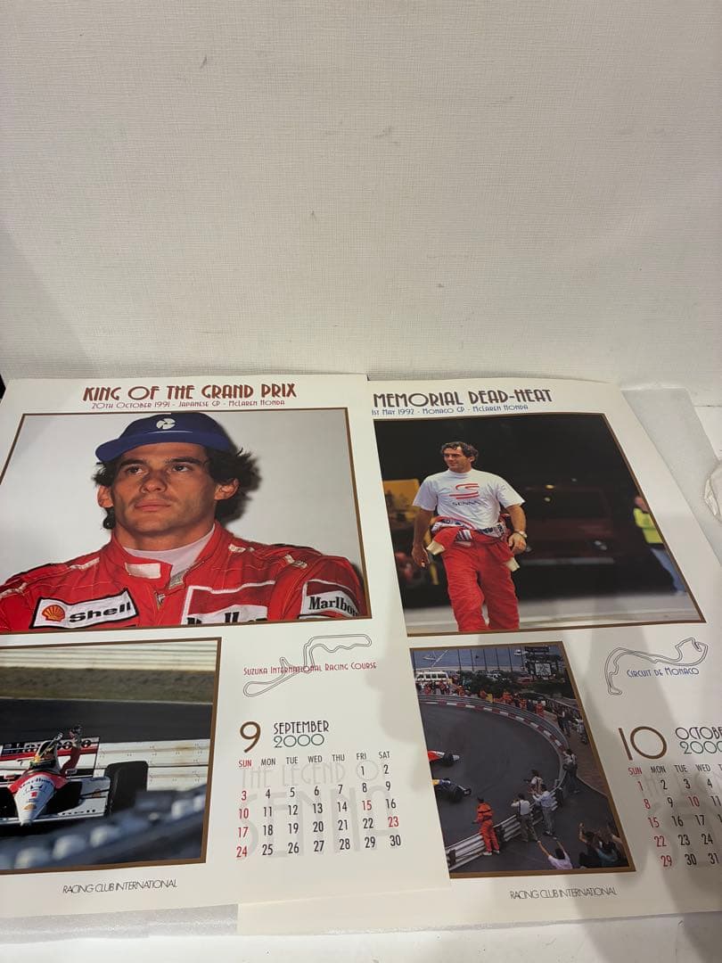 アイルトン・セナ 特別カレンダー 2000 額付き