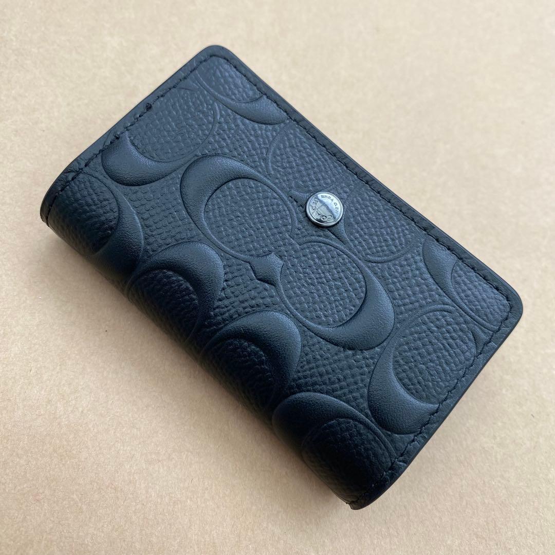 キーホルダー　キーケース　キーリング　ブラック