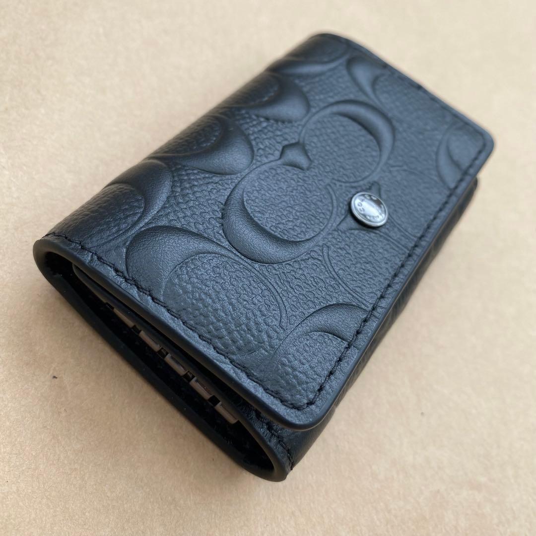 キーホルダー　キーケース　キーリング　ブラック