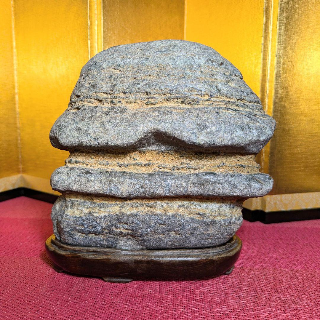 水石 3.7㌔ 茅舎石 鑑賞石 観賞石 水石 盆石 天然石 置物