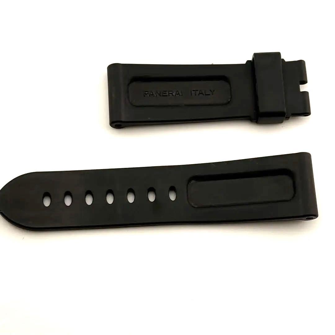 パネライ 純正ラバーベルト 24-22mm 尾錠用 ラバーストラップ ルミノール