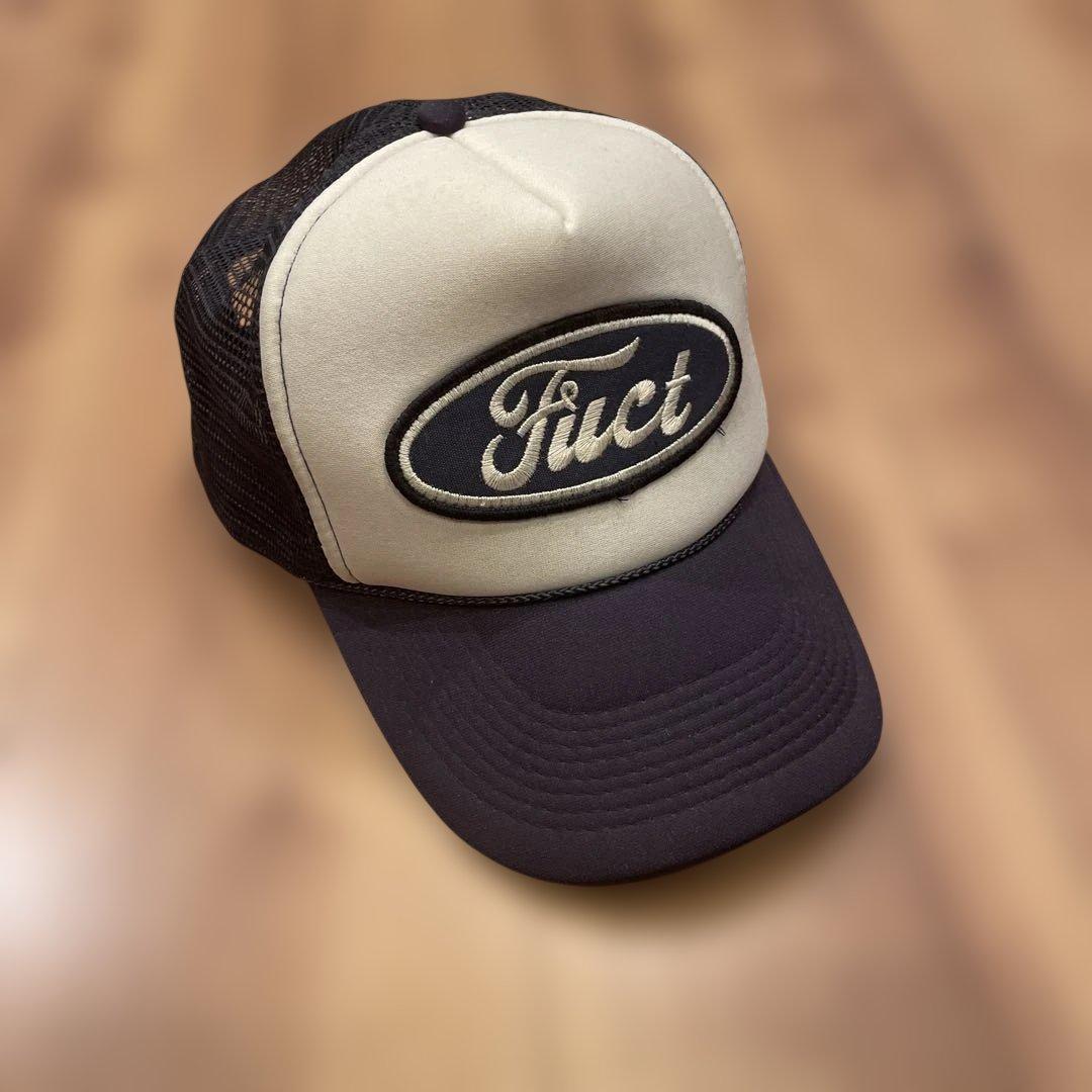 Fuct キャップ ホワイト/ネイビー