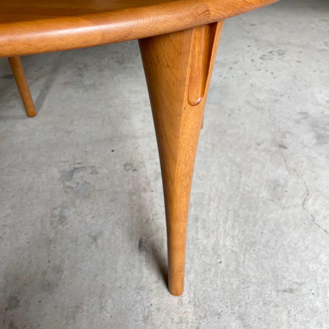 飛騨産業 キツツキ 侭 オーク材 北欧スタイル　ナチュラル円形ダイニングテーブル