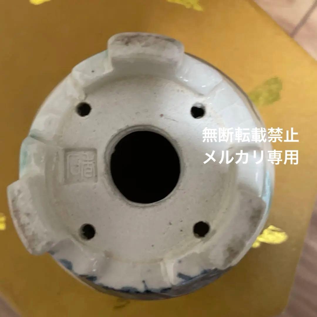 ミニ盆栽鉢　桑津香石　絵鉢　丸鉢　山野草　小品盆栽