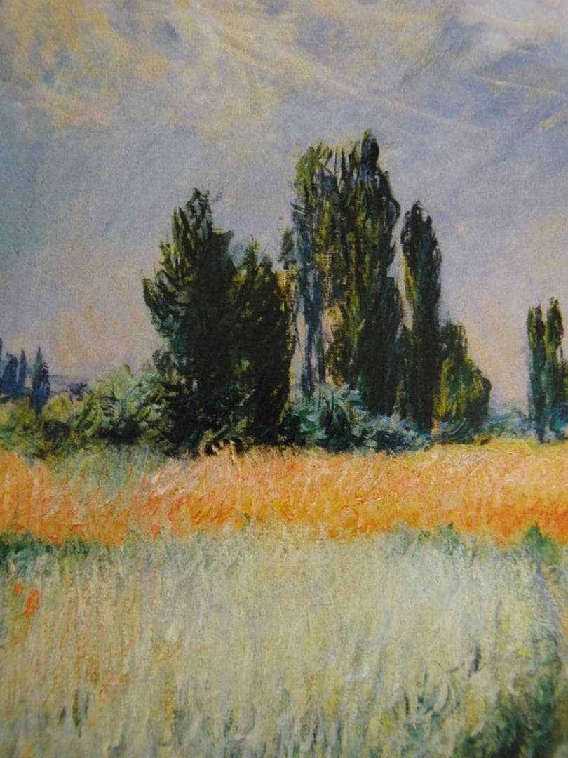 クロード・モネ、「The Wheat Field」、厳選、希少大判画集・額装画
