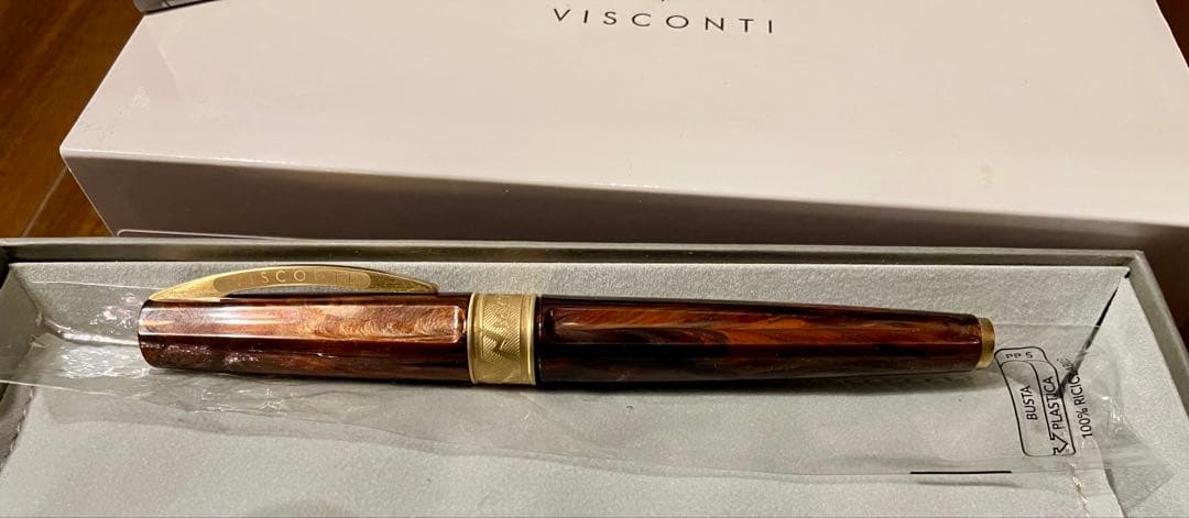 極美品 ビスコンティ 万年筆 ミラージュ ミュトス アポロ 07-08-FP F