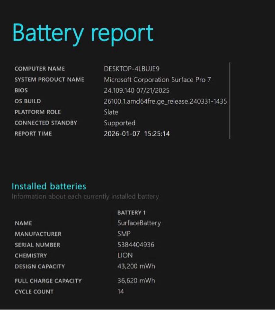 Surface Pro 7 ブラックcorei5 10世代　8GB 256GB
