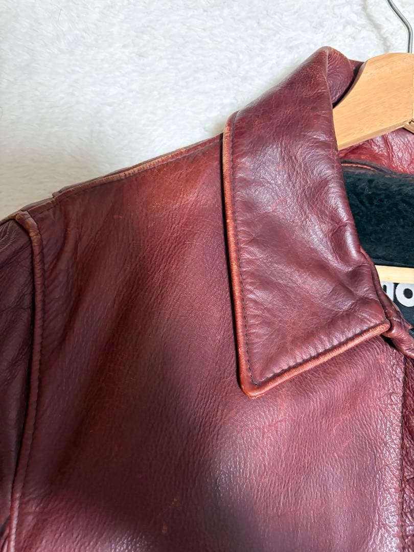 希少カラー　schott 642 レザージャケット　牛革　カウレザー　38サイズ