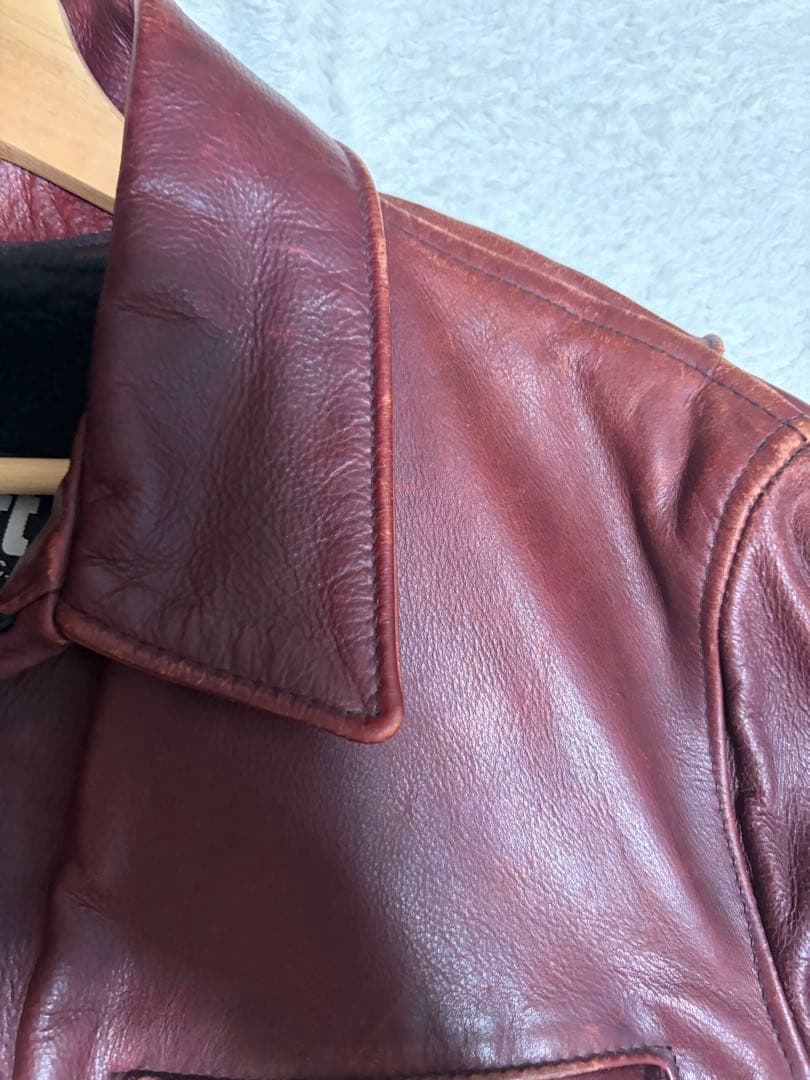 希少カラー　schott 642 レザージャケット　牛革　カウレザー　38サイズ
