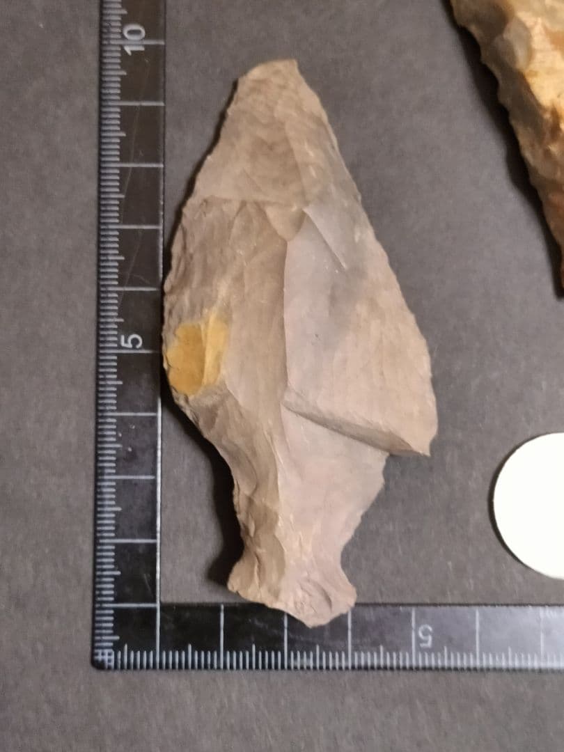 石器セット(出土品)激レア商品5点 石銛、石篦、石蚤、石包丁？船底型石器