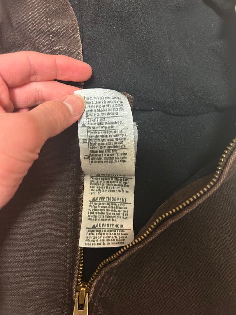 Carhartt アクティブジャケット ダークブラウン レアカラー