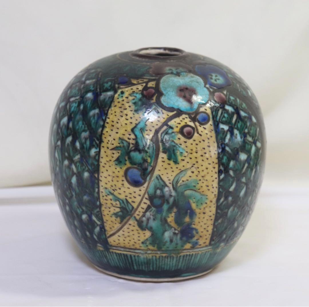 時代　九谷小壺　吉田屋　送料込み0227