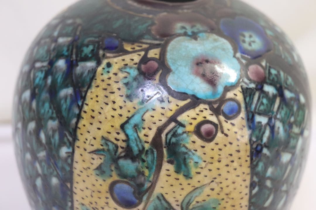 時代　九谷小壺　吉田屋　送料込み0227