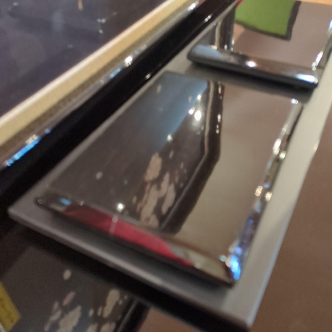 木村一秀作　木目込雛人形 5体セット 伝統的な衣装収納箱入押　桜押花屏風