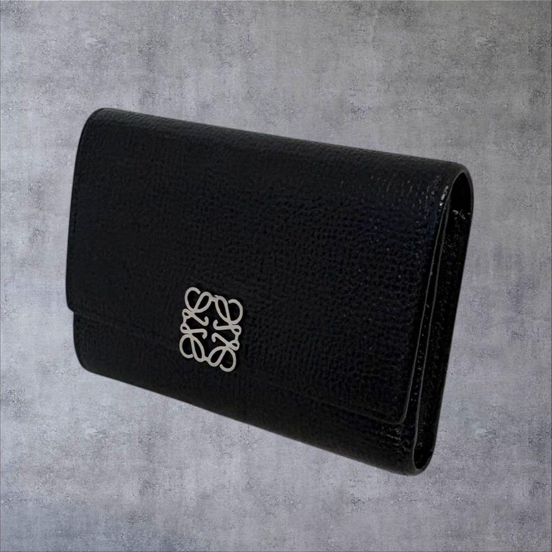 極上美品✨ LOEWE アナグラム バーティカル ウォレット スモール ブラック