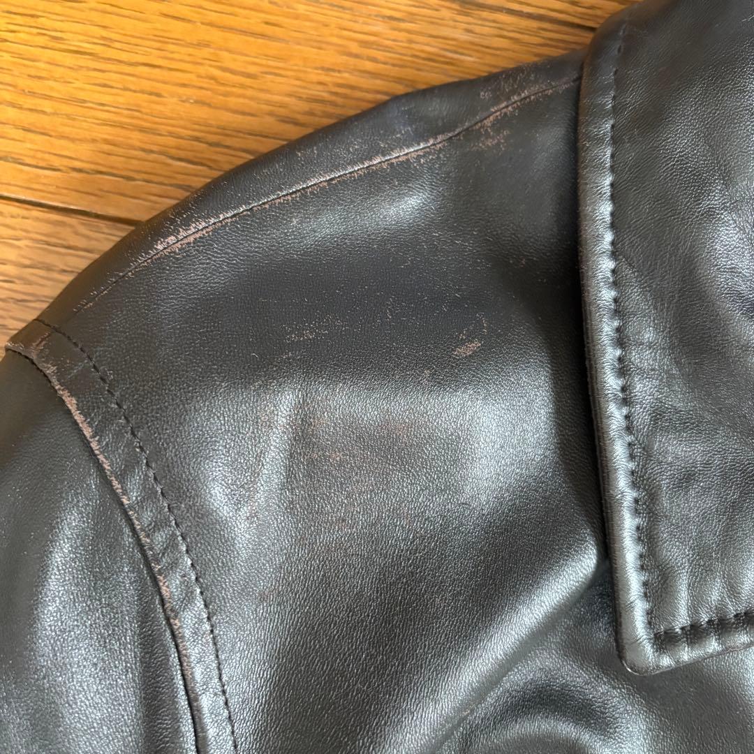 CHAPS RALPH LAUREN レザージャケット L ブラウン