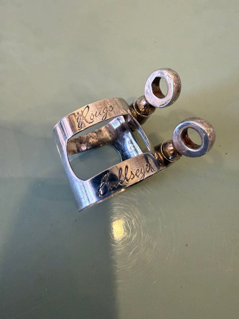 bullseye ブルズアイ ソプラノサックスラバー用 厚がけシルバーPリガチャ