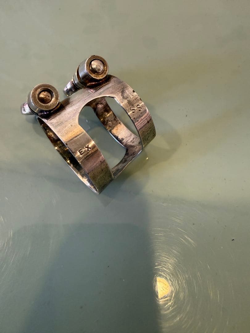 bullseye ブルズアイ ソプラノサックスラバー用 厚がけシルバーPリガチャ