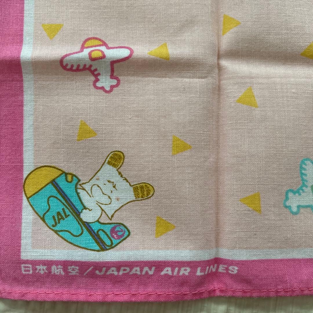 JAPAN AIR LINES  おはよう！スパンク ハンカチ　昭和レトロ　貴重