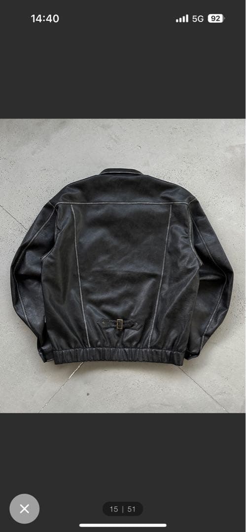 WISH FOR EVERアーティフィシャルダブルジップショートジャケット