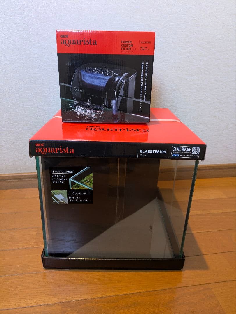 新品！！aqua aquarista GLASSTERIOR ガラス水槽未開封