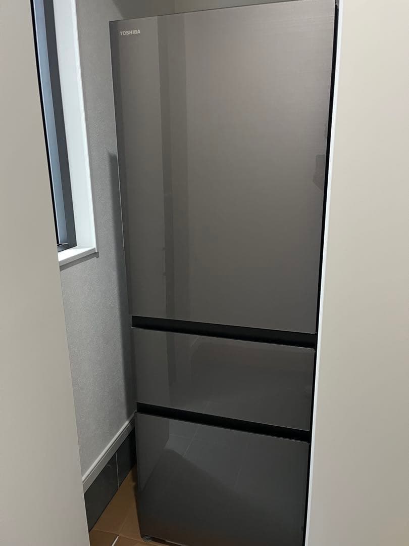 無村架純 Toshiba 2ドア冷蔵庫 グレー GR-U36SV