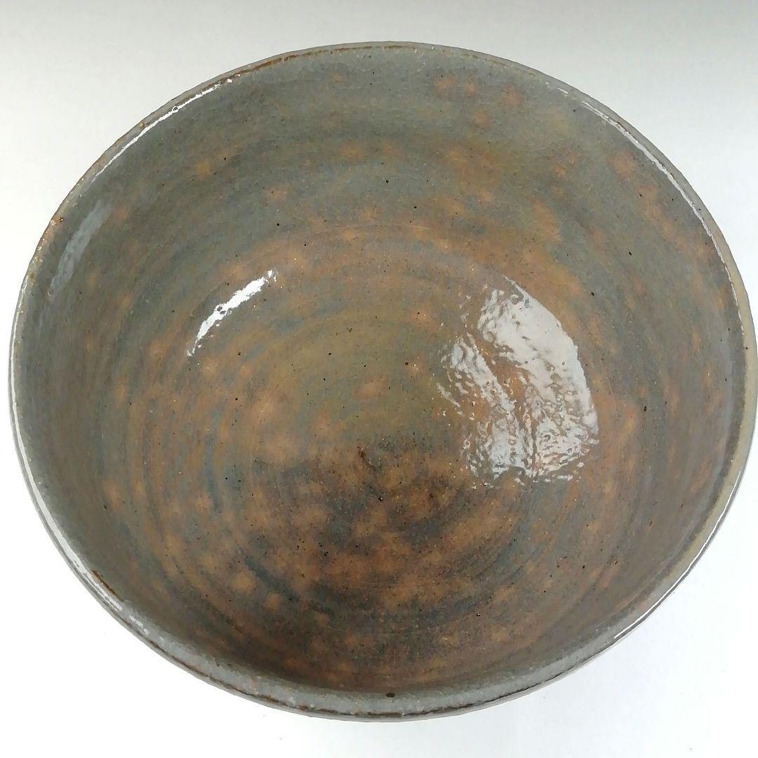 Ｔ６２８　茶碗　『窯変　茶碗』『二代　寒川栖豊 造』『久田宗也(尋牛斎)箱書』