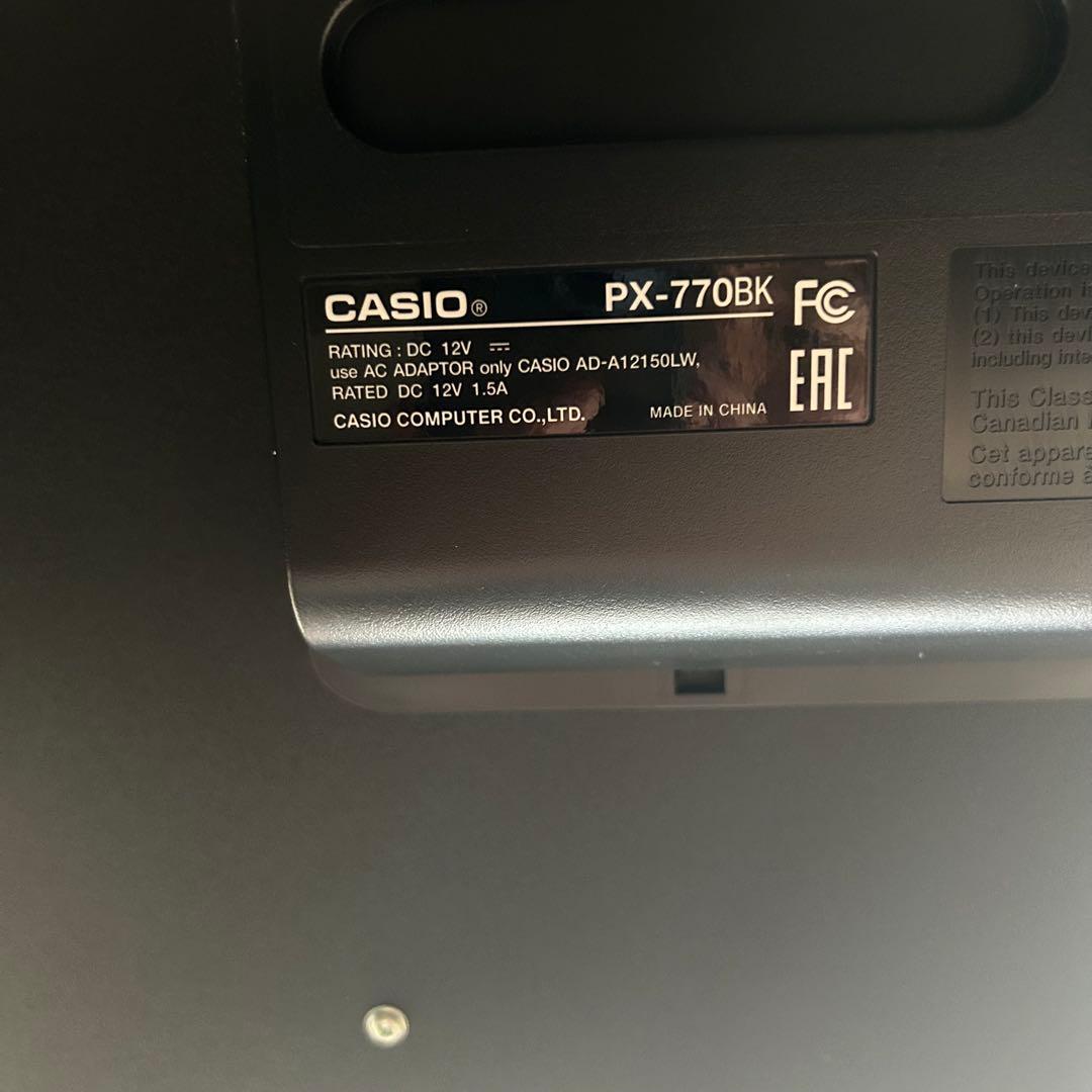 CASIO カシオ電子ピアノPrivia PX-770BK 2017年製