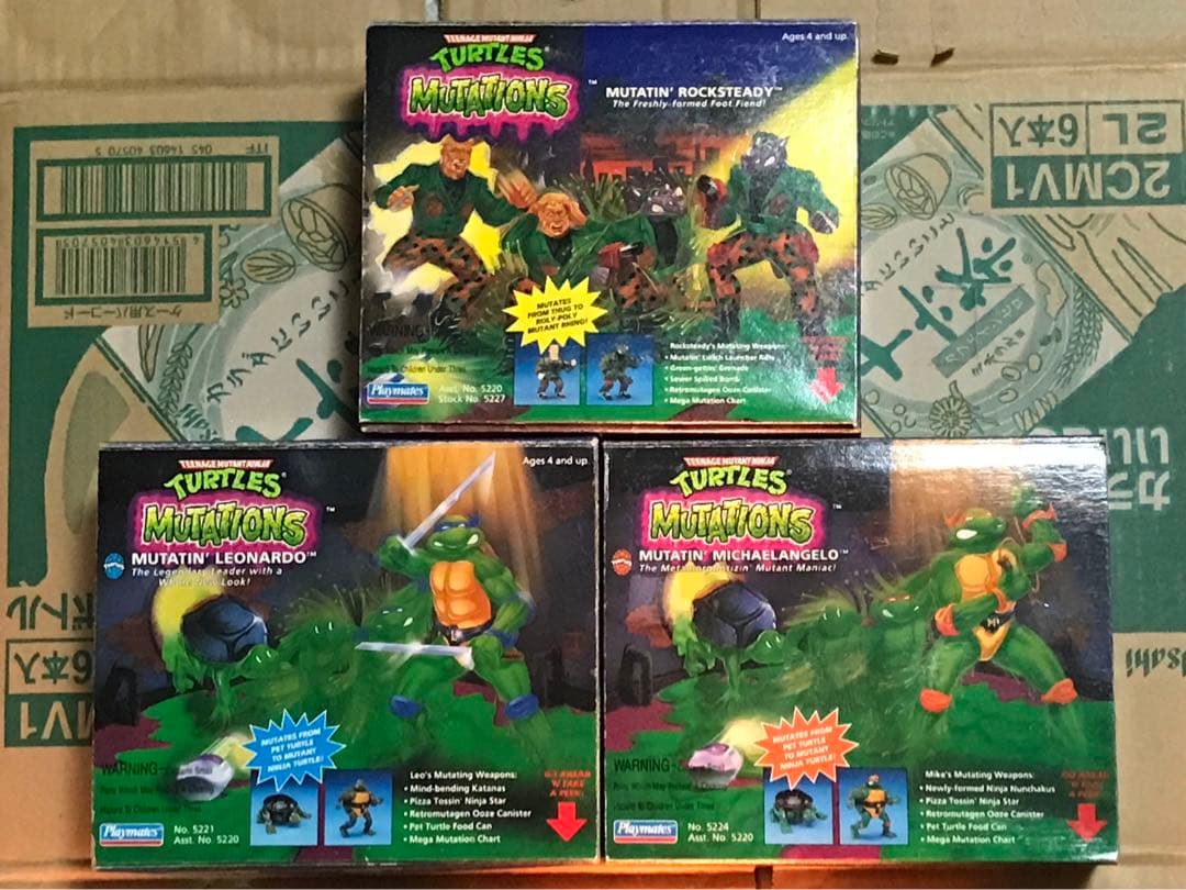 ミュータント タートルズ ミケランジェロ レオナルド ロックステディ